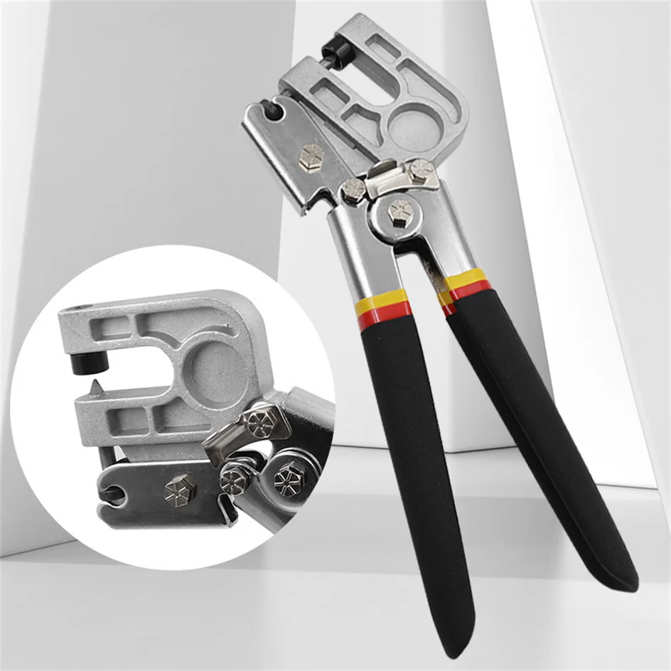 11 Inch Keel Pliers 0.5-0.8mm Light Steel Ceiling Riveting Punching Fixed Connect Installation Hand Tools Plates Eyelet Pincers