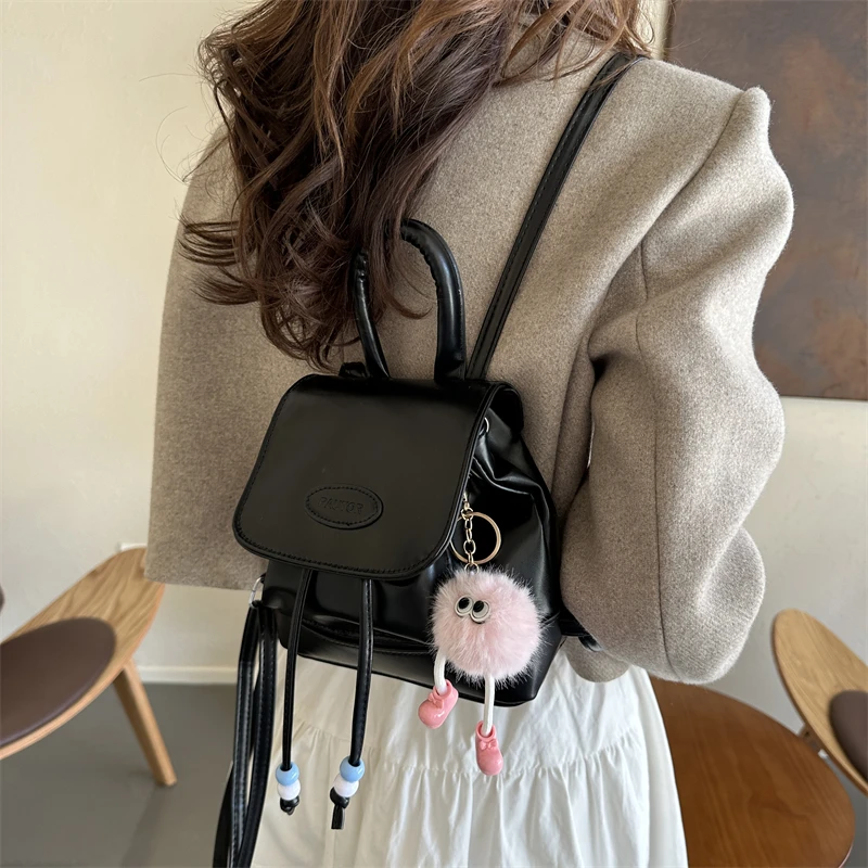 حقيبة ظهر عصرية بتصميم رجعي للتنقل اليومي، موديل 2023 الجديد، متعددة الاستخدامات على الطراز الكوري، حقيبة كتف واحدة من الجلد ...