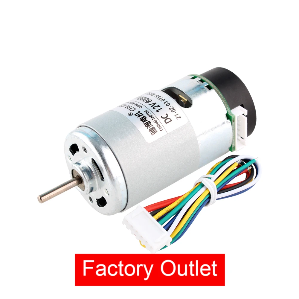 Chihai Motor CHR-RS-555-ABHL  High Speed High Torque 3900rpm 8000rpm 16000rpm DC Magnetic Holzer Encoder Motor 6.0V 12.0V 24.0V