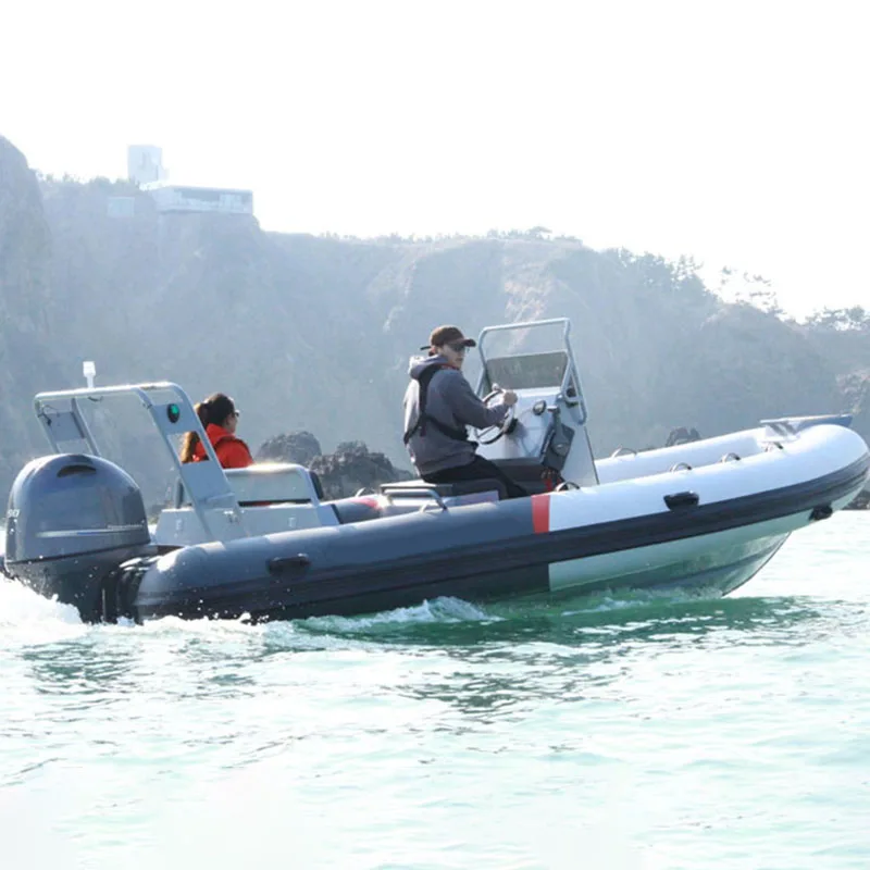 Hot Sale High Speed PVC Hyperion Inflatable Fishing Boat Durable Stable Outboard Engine