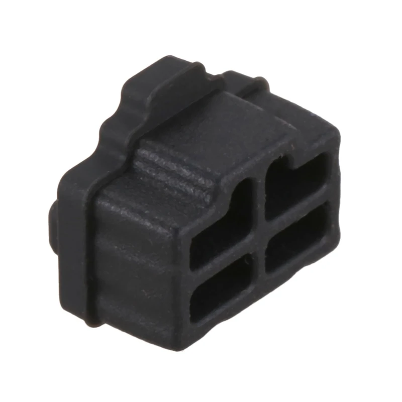 Ethernet Hub Port RJ45 Anti Dust Cover Cap Protector Plug 100Pcs Black