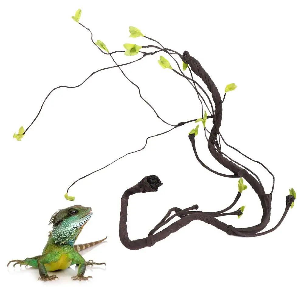 

Simulation Plastic Jungle Vines Branches Bendable Flexible Reptile Corner Branch Plastic Jungle Climbing Branches Bearded Dragon