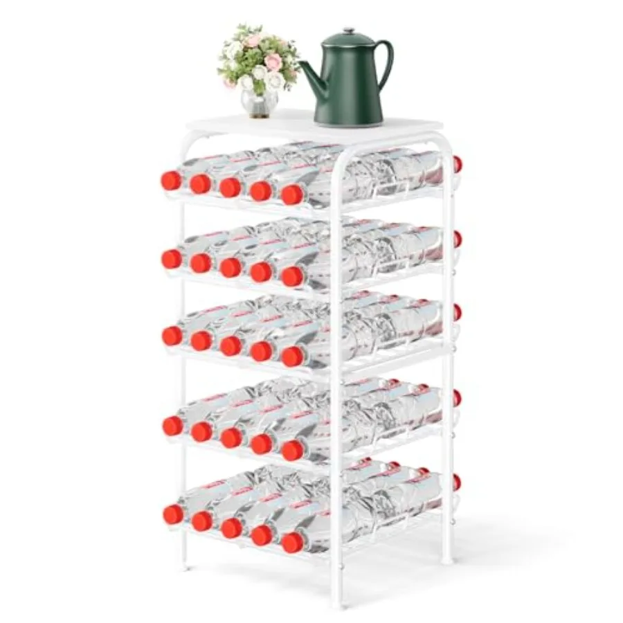 

Water Bottle Organizer Free Standing Water Bottle Storage Rack Metal Water Bottle Rack Shelf Large Capacity Bottled Water Holde