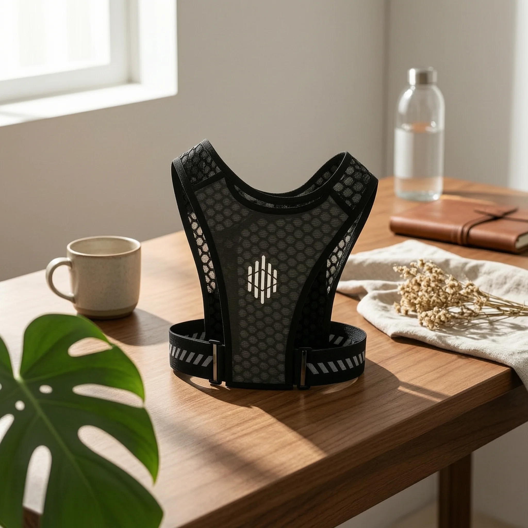 Running Backpack Adjustable Waist Strap Running Chest Pack Hydration Vest Backpack Zippered Compartment Chest Pocket Vest Bag