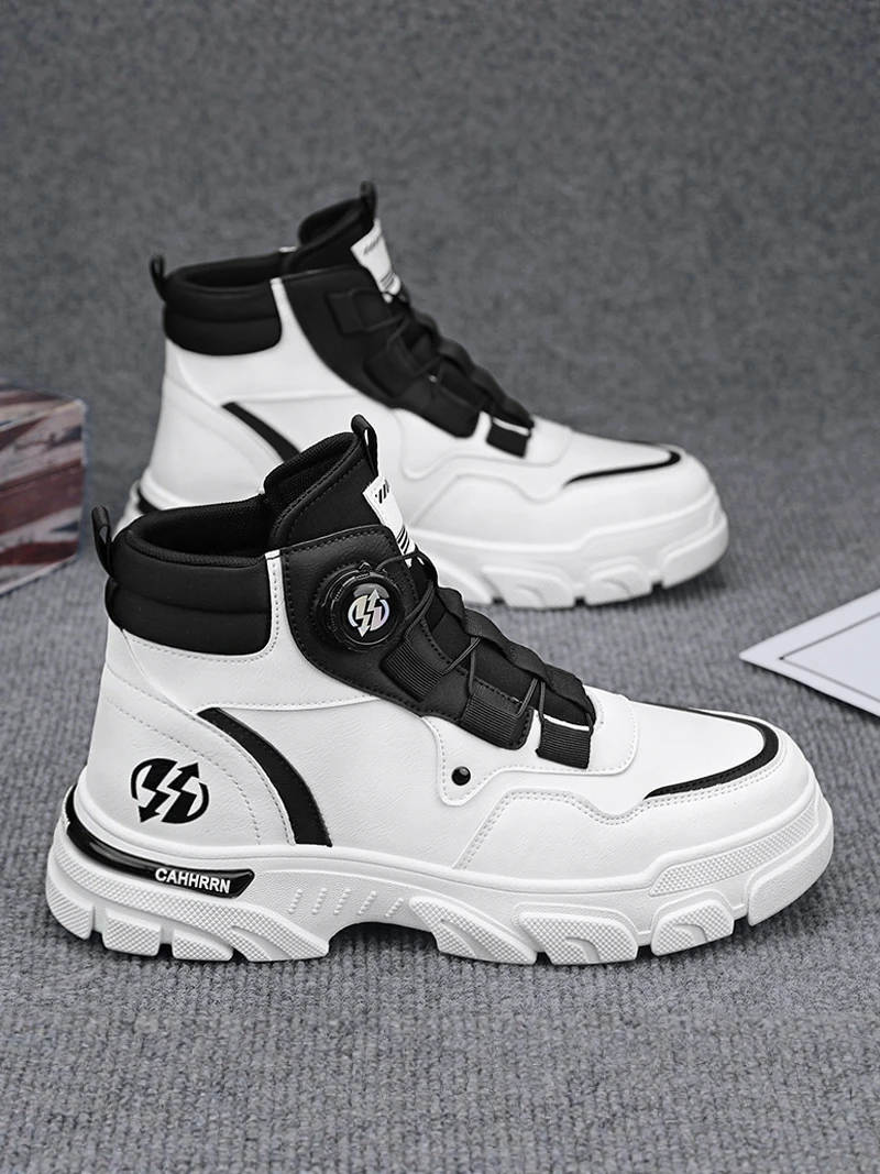 

Men's Boots 2026 New Winter Anti-slip Wear-resistant Outdoor Climbing Shoes Thick Bottom High Help White Work Safety S...