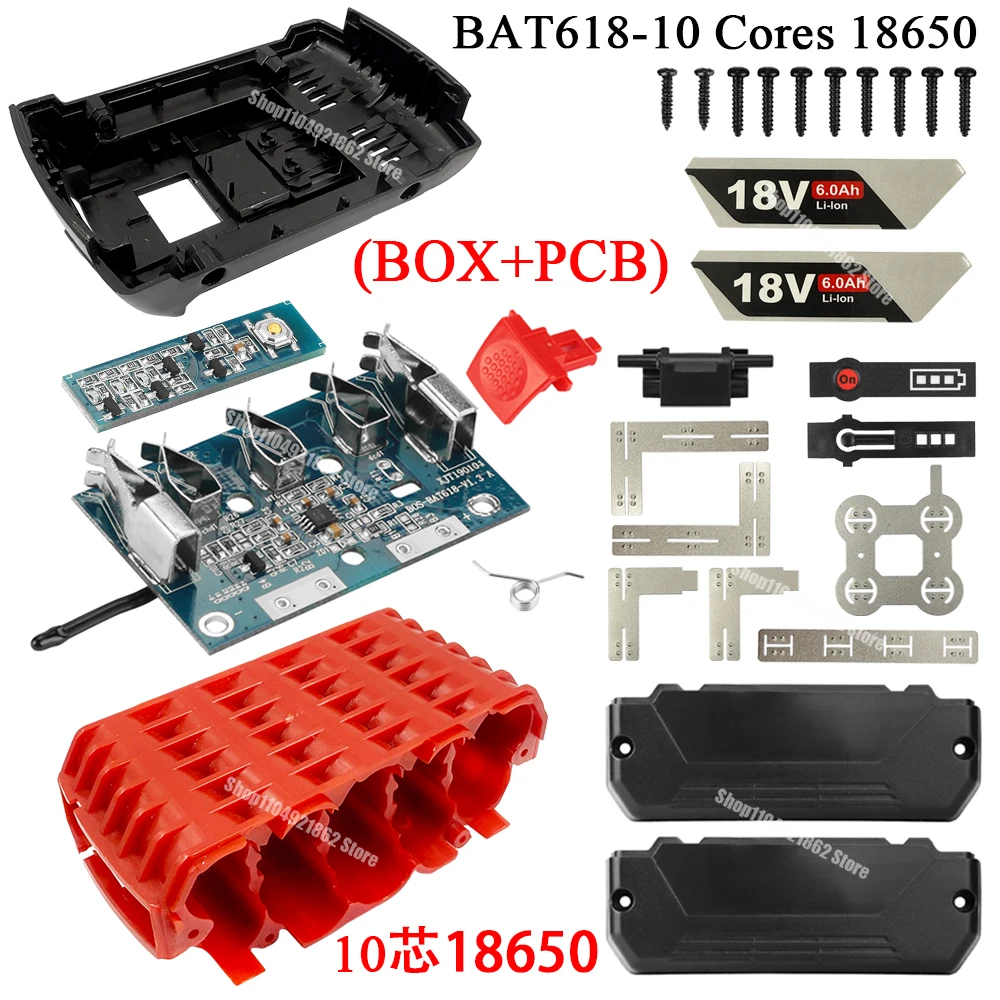 Elektrowerkzeug BAT618 Lithium-Batterie Kunststoffgehäuse BOX Ladeschutz Platine PCBA für Bosch 18V Batteriegehäuse