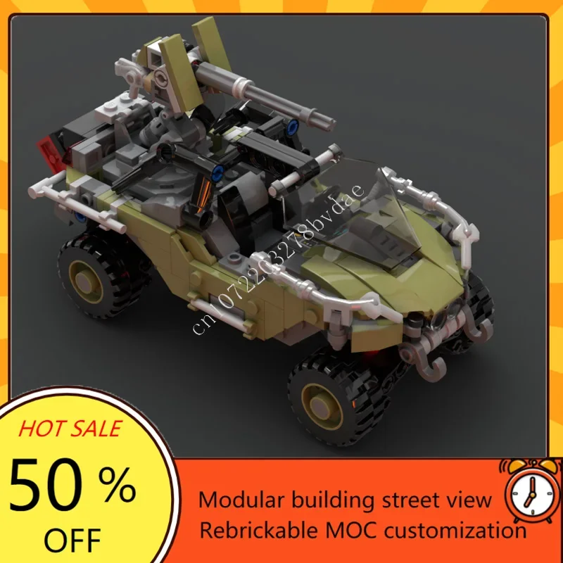 359PCS MOC City Transportation M12B Warthog LRV Re-Release Model Custom Puzzle DIY Creative Education Assembly Birthday Toys Gif