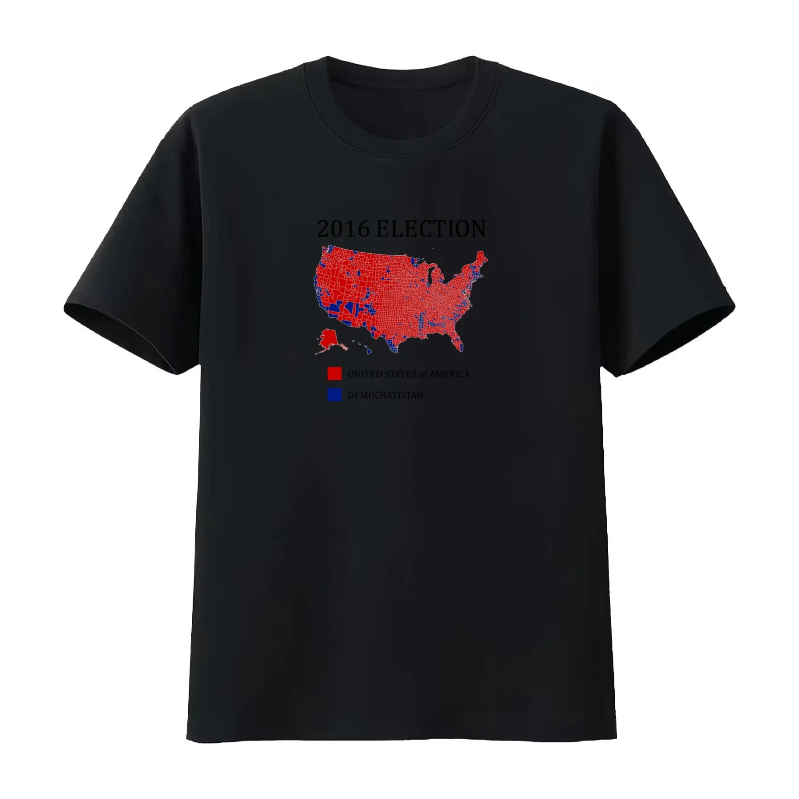 2016 Election / The Map Democrats Don't Want You To See T-Shirt Summer Casual Cotton Tee Oversized Streetwear Tops