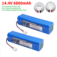 14.4V Upgrade 5200mAh/6800mAh/8000mAh H18650CH-4S2P Battery For Arnagar S8 Pro /Arnagar S9 /Realme TechLife Robot Vacuum Cleaner