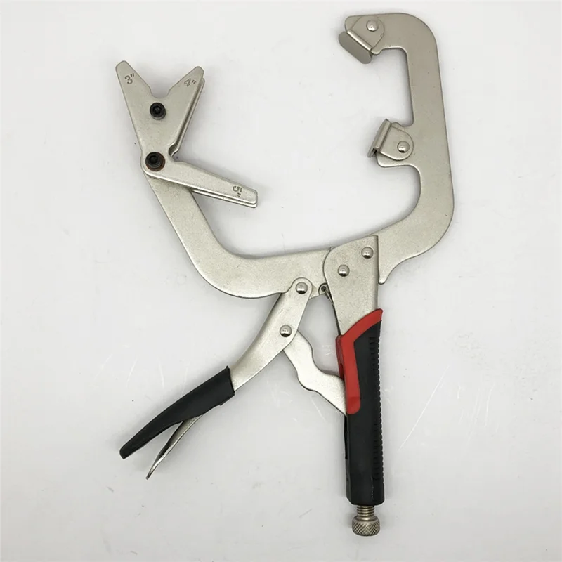 M11K-Welding كماشة 14-In قابل للتعديل الصلب الزاوية اليمنى المشبك فوهة مشبك أنابيب لمشابك اللحام