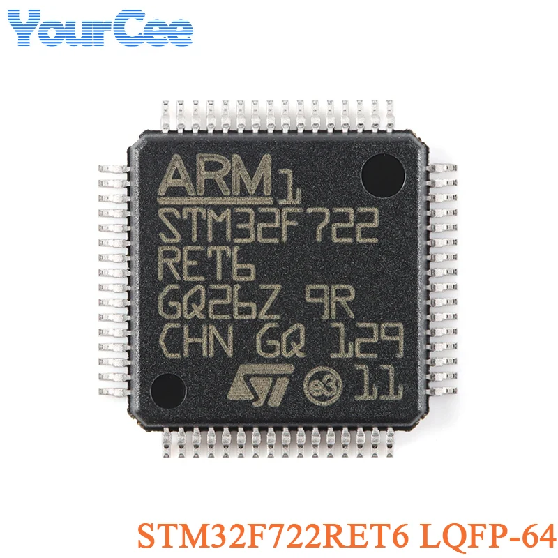 2 pz/1 pz STM32F722RET6 STM32F722 STM32F722RET LQFP-64 ARM Cortex-M7 32-Bit Micro-Controller-MCU IC Chip