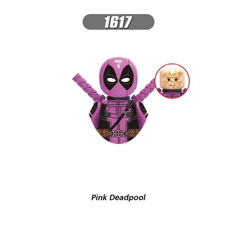 Deadpool XH1616-1623 Bausteine XP111-118 für Spielzeug und Geschenke Neue Mini-Actionfiguren Kinder-Bausteine für Partygeschenke