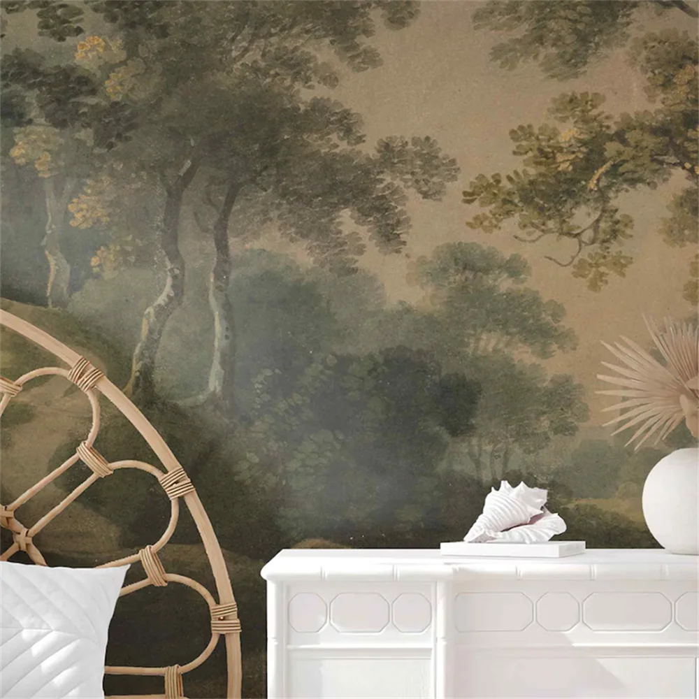 Custom papel pintado Forest photo wallpaper for living room background Stickers wall paper papel de parede 3d Home Decoration