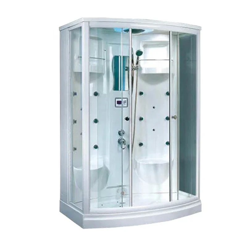 White Arc Shower Room Standing Massage Luxurious Steam Shower Enclosure Suppliers With Automatic