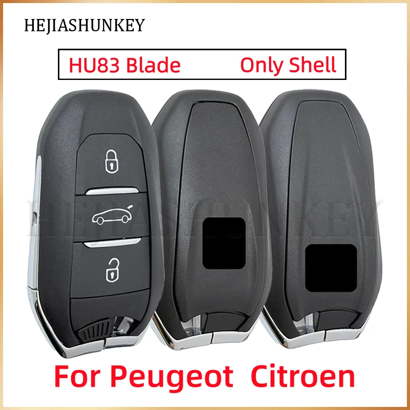 

3Button Remote Replacement Key Shell Fob HU83 Blade For Peugeot 3008 308 5008 508 4008 Expert Citroen C4 Picasso DS4 DS5 DS6 DS7