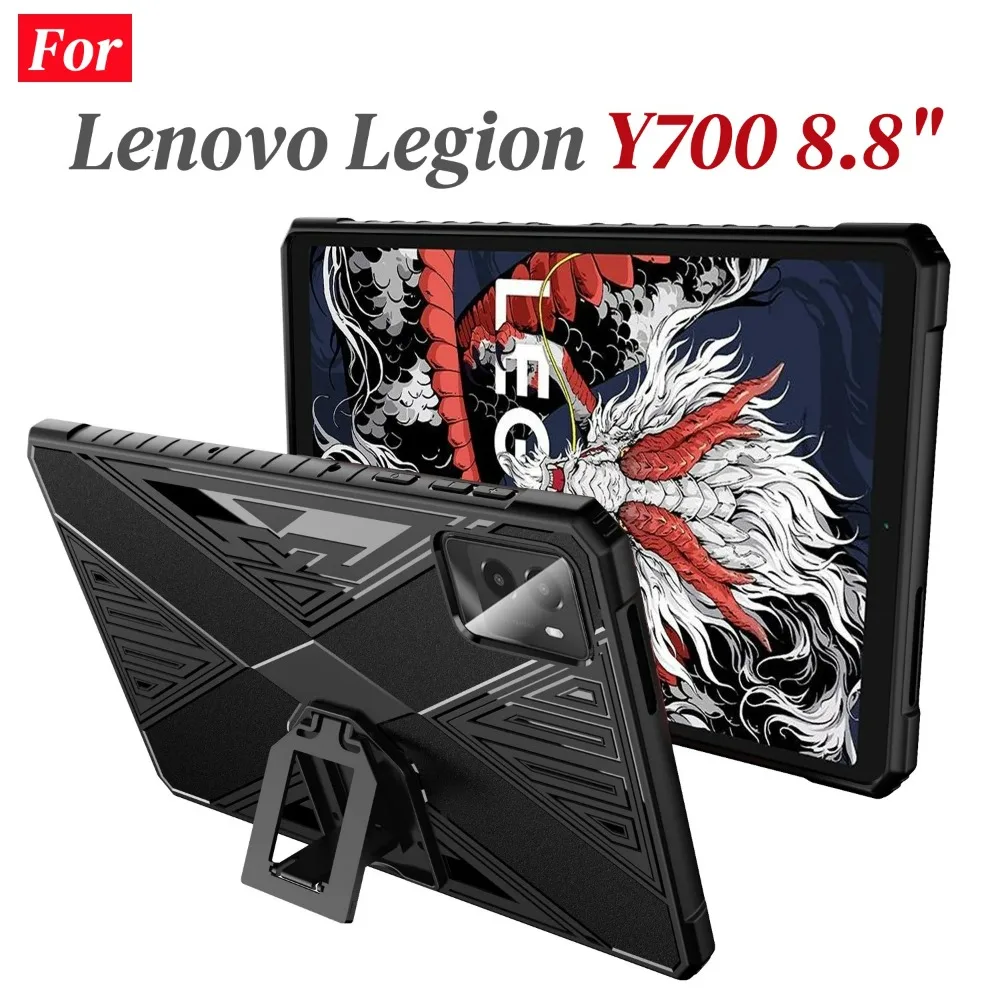 For Lenovo Legion Y700 2025 3nd Gen Shockproof Tablet Case Kickstand Design Game Protective Shell For LEGION y700 2024 2023 8.8