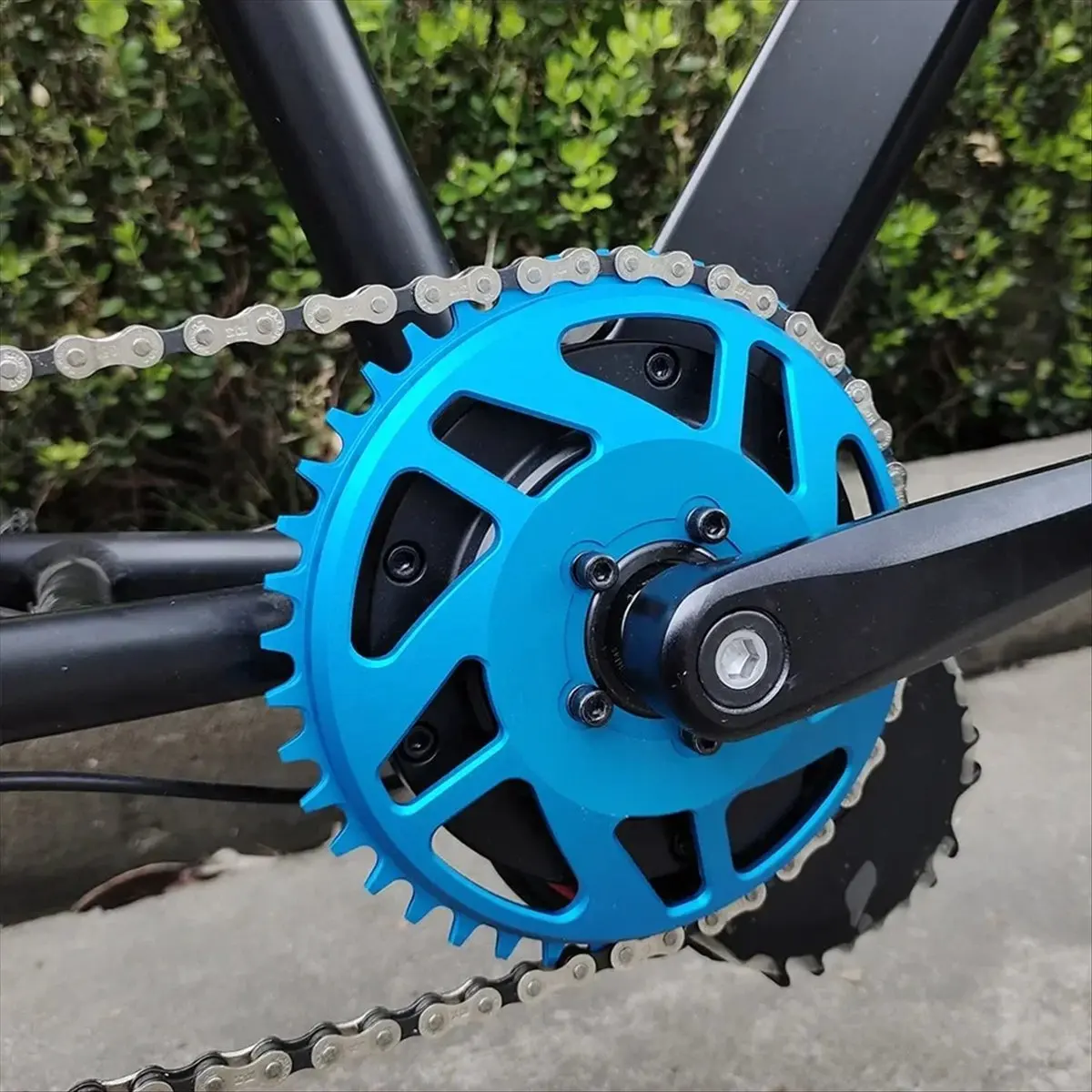 

Электрический велосипед AB31: Цепная звездочка 42T с коррекцией смещения, из алюминиевого сплава, для электровелосипедов BAFANG BBSHD, синяя