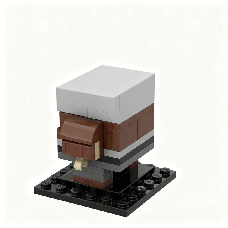 121pcs MOC Batou Bato Ghost In The Shell Stand Alone Brickheadz Model Building Blocks Creative DIY Gift Display Decor Assemble