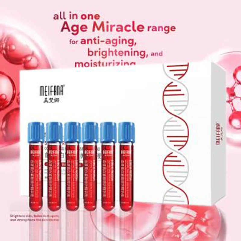 1 caixa de absorção rápida fazer você 20 anos mais jovem high end rugas essência cosméticos essência facial anti-rugas hidratante presente