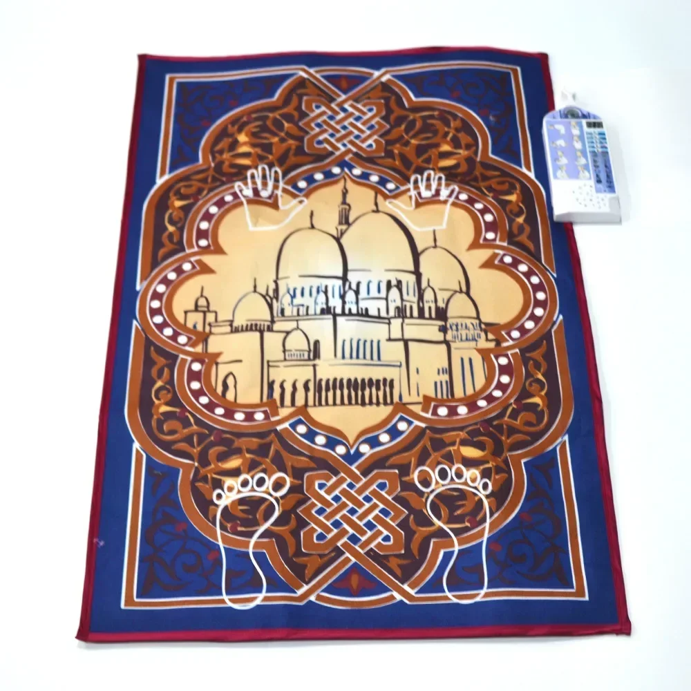 Hot Islamic Muslim Praying Mat for Kids Children Educational Interactive Prayer Rug Carpet Worship Musallah Speaker Blanket