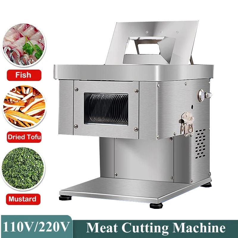 

Commercial Meat Slicer Stainless Steel Cube Meat Cutter Machine Fresh Meat Slicing Shredding Dicing Machine