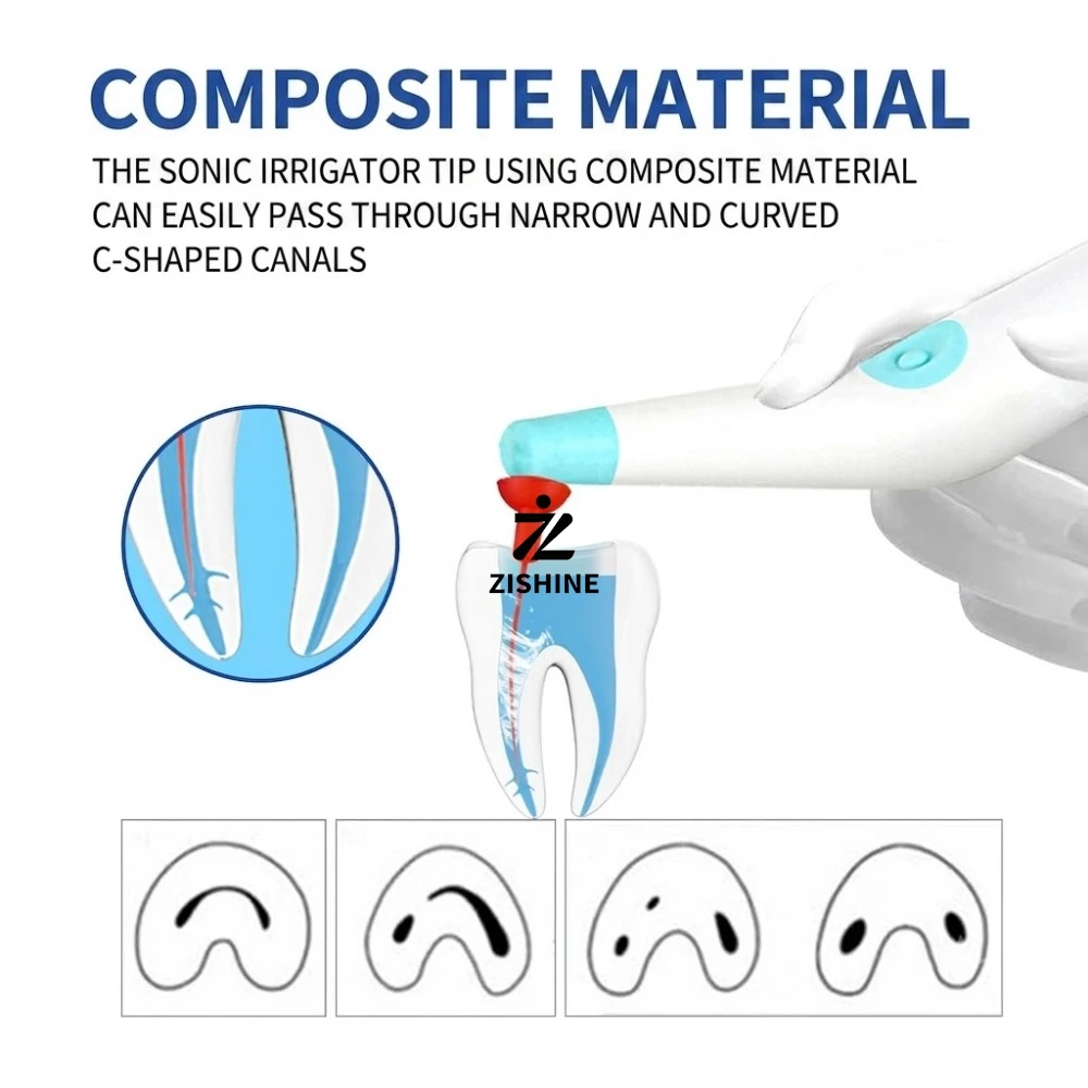 30Pcs Dental Sonic Irrigator Tips High Flexibility Endodontic Scrubber Heads 15/02 25/04 35/04 Root Canal Cleaning Tips
