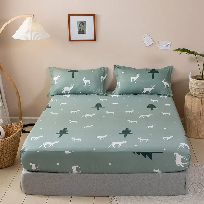 

Fitted sheet one-piece bedspread protective cover dust cover thin brown mattress cover 1.2/1.5/1.8m meter bed