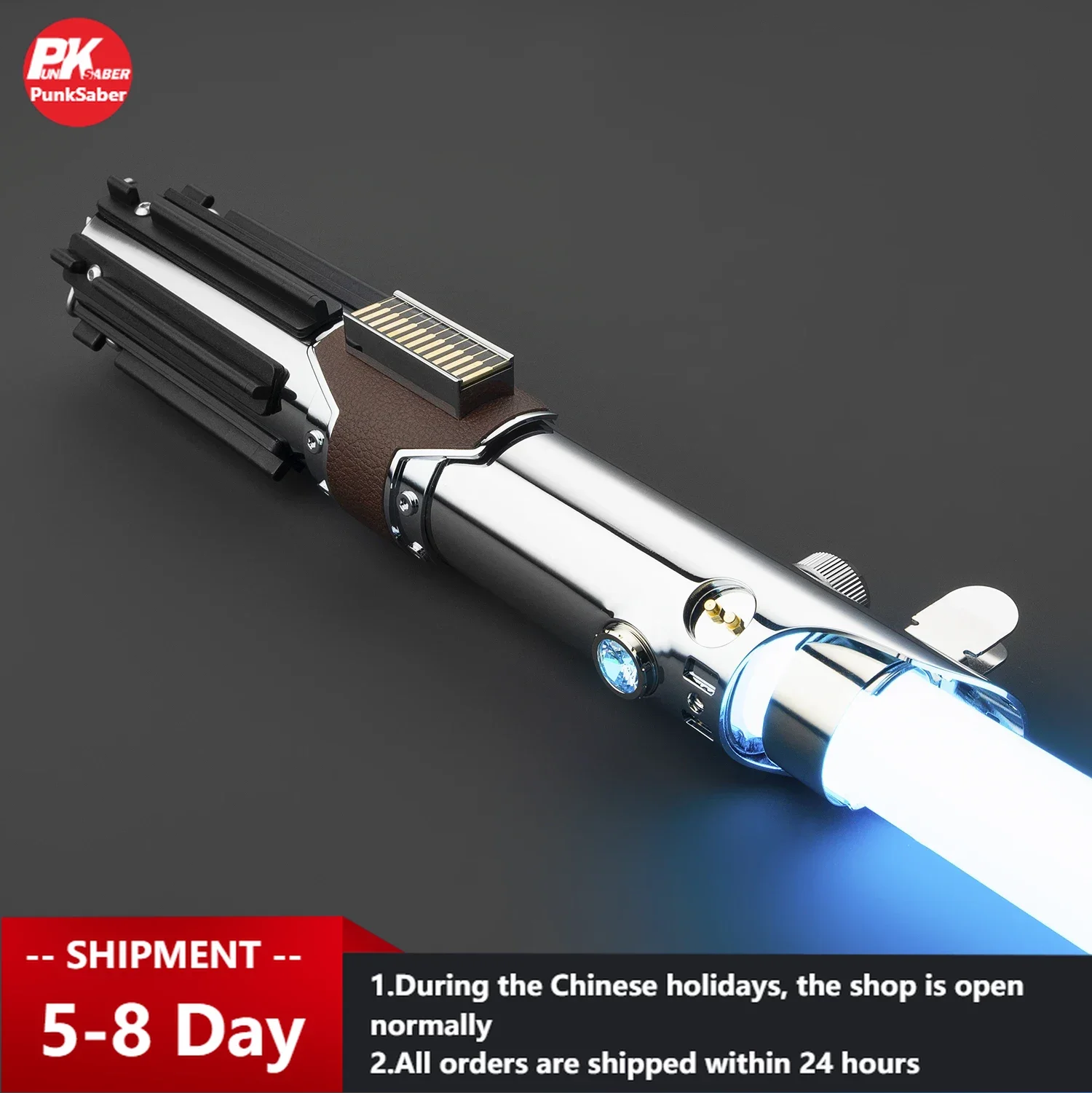 PunkSaber Lightsaber Neopixel Jedi Laser Sword Heavy Dueling Sensitive Smooth Infinite Changing Hitting Sound Light Saber Toy