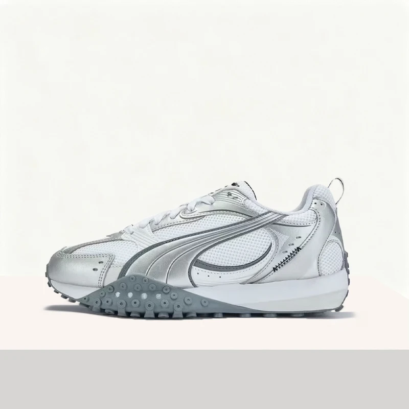 Puma Blktop Rider: Classic, Versatile, Retro-Style, Snug-Fitting Low-Top Casual Shoes for Men and Women  Silver 406318-02