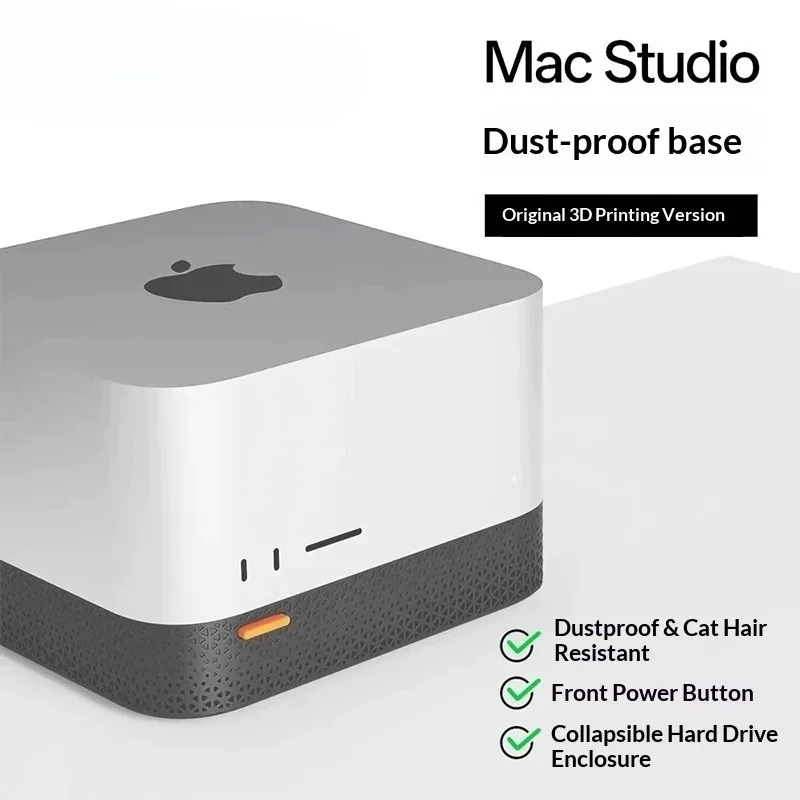 LonelyFox Laptop Docking Station PLA+PEDG Material 3D Printing Dust Proof Base Silicone Non-slip Pad Desktop Hard Drive Storage
