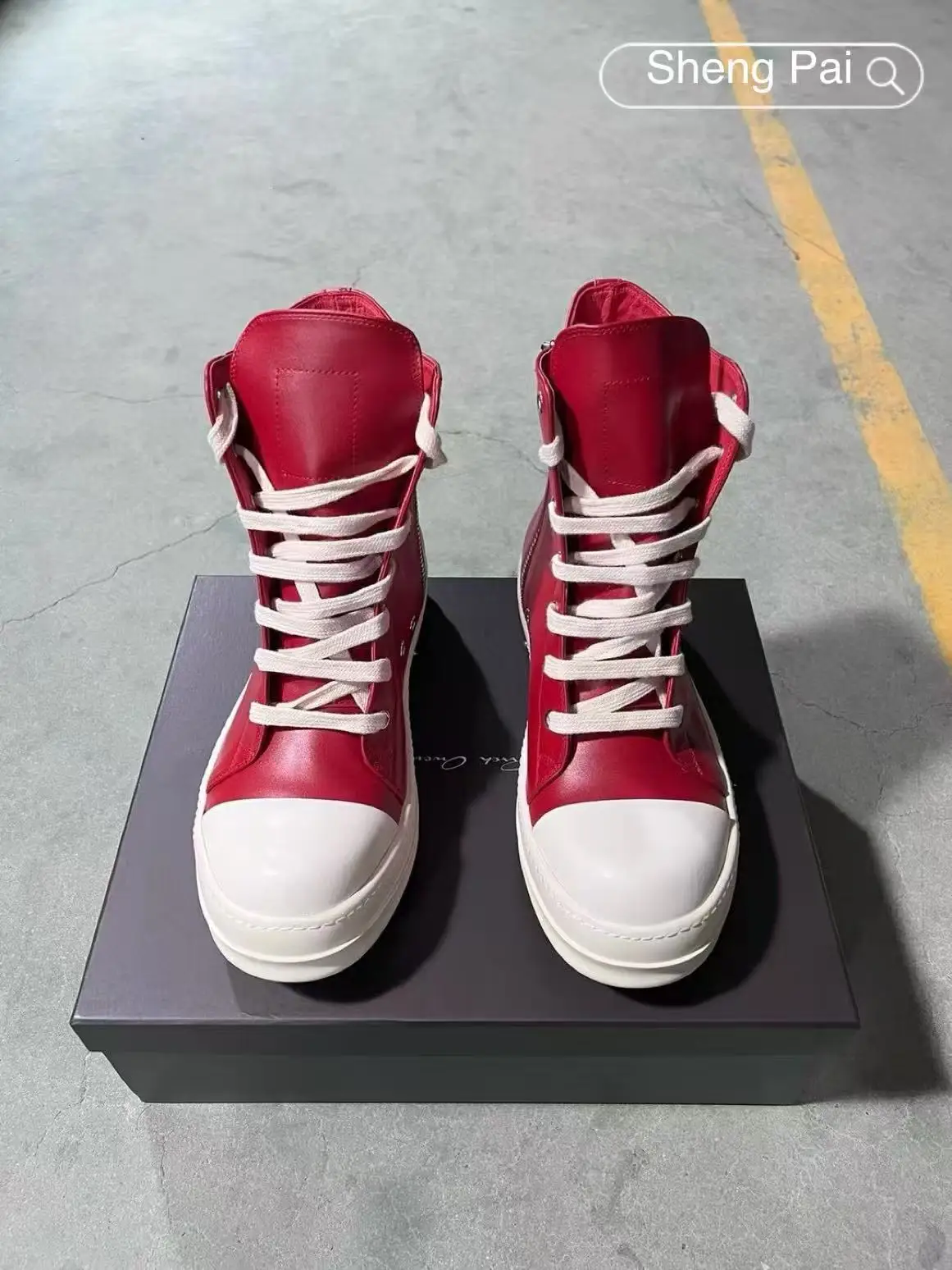 

Модные уличные кроссовки, малиновые высокие мужские кожаные туфли, роскошная мужская повседневная обувь O-wen, женская кожаная обувь высокого качества