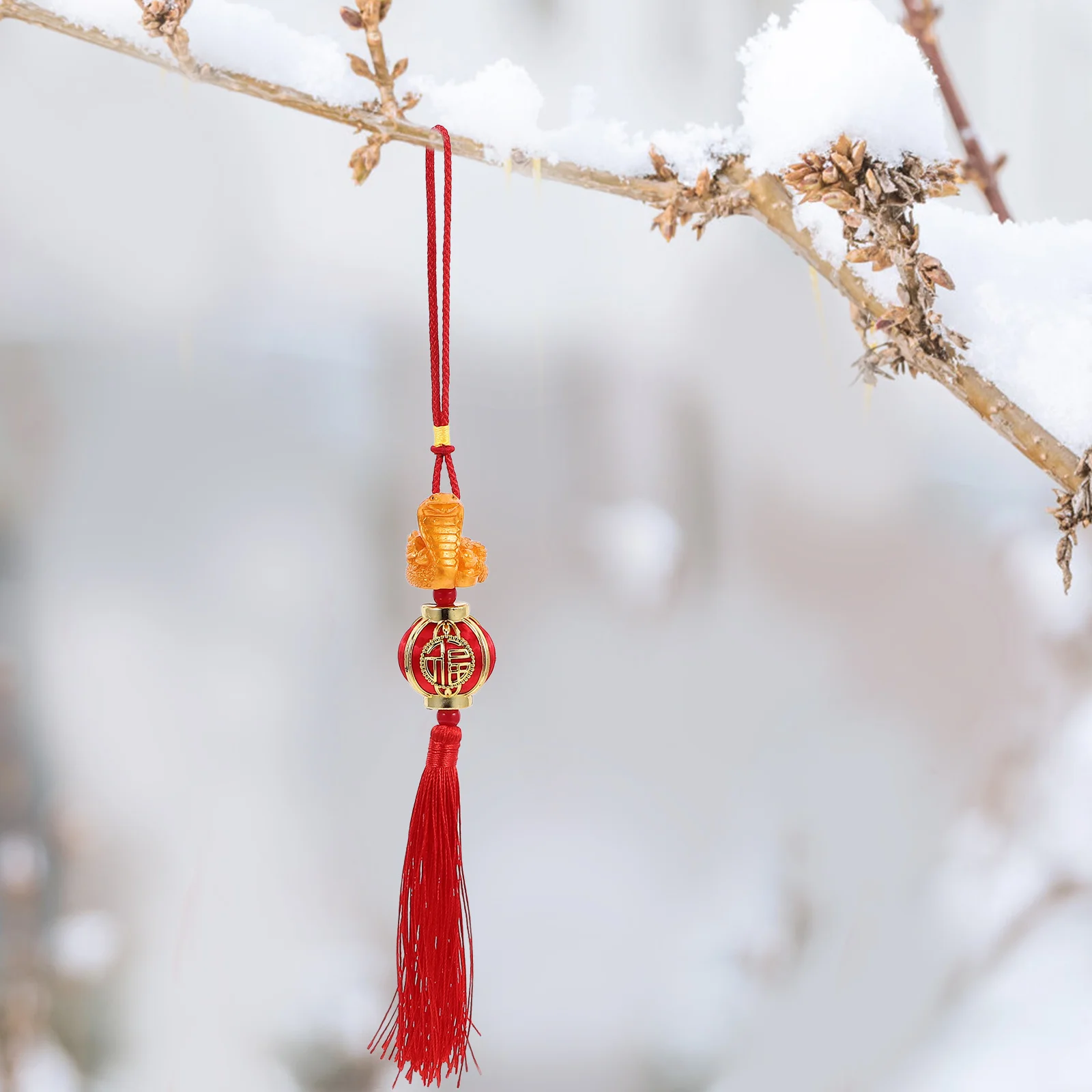 4 قطعة المعلقات ثعبان السنة الصينية الجديدة نابضة بالحياة الراتنج البلاستيك حلي معلقة مهرجان الربيع الديكور للمنزل مكتب سيارة