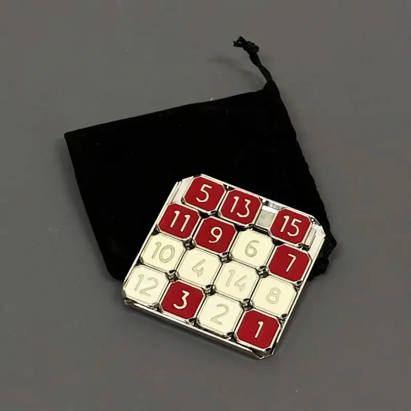 Quebra-cabeça deslizante digital Huarong Road para crianças – Brinquedo educacional para treinamento cerebral, alívio do estresse para alunos do ensino fundamental para matar o tempo