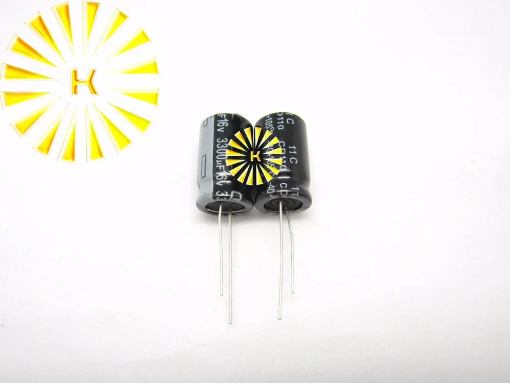 

200pcs X 100% New 3300UF 16V 13X20 Aluminum Electrolytic Capacitor Connector