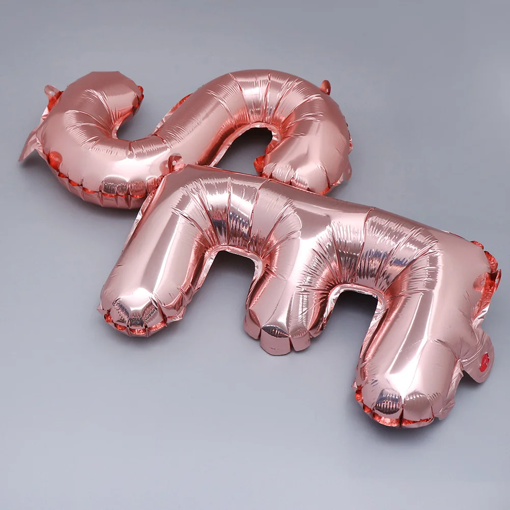 

Happy Anniversary Balloon Set 16 Inch Aluminum Film Letter Balloons Rose Gold Wedding Party Decoration Wedding Balloons Set