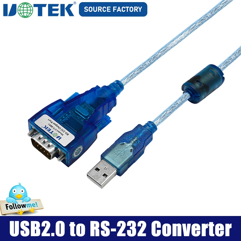 New 1.5m 3M RS232 to USB RS 232 Converter DB9 RS-232 USB-A  Adapter Conversion Cable Com with FTDI Chip Magnetic Ring UT-8801