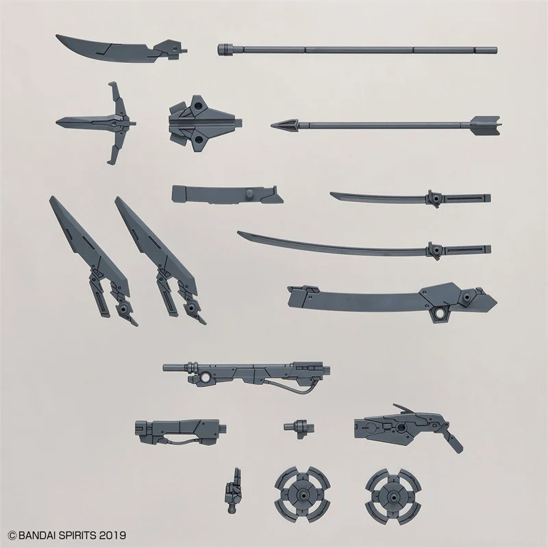 Bandai Original 30MM 1/144 Customize Weapons - Sengoku Army Action Figure Assembly Model Kit Toys Collectible Gifts For Children