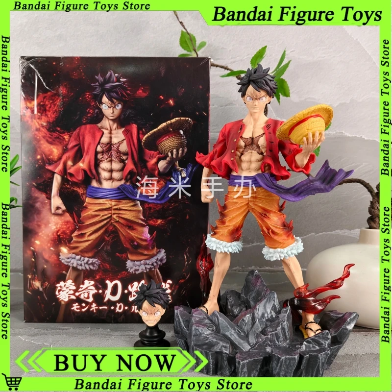 New 24cm One Piece Monkey D. Luffy Anime Figure Four Emperors Luffy Action Figurine PVC Collectible Model Doll Toy Children Gift