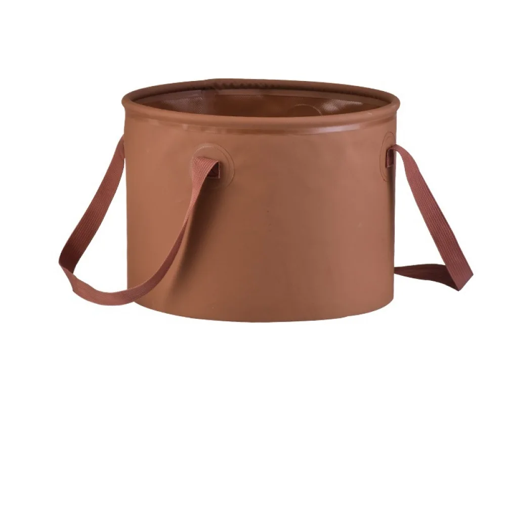 Outdoor Camping Folding Water Bucket Rectangular Shape Durable PVC Storage Container For Travel Hiking Fishing