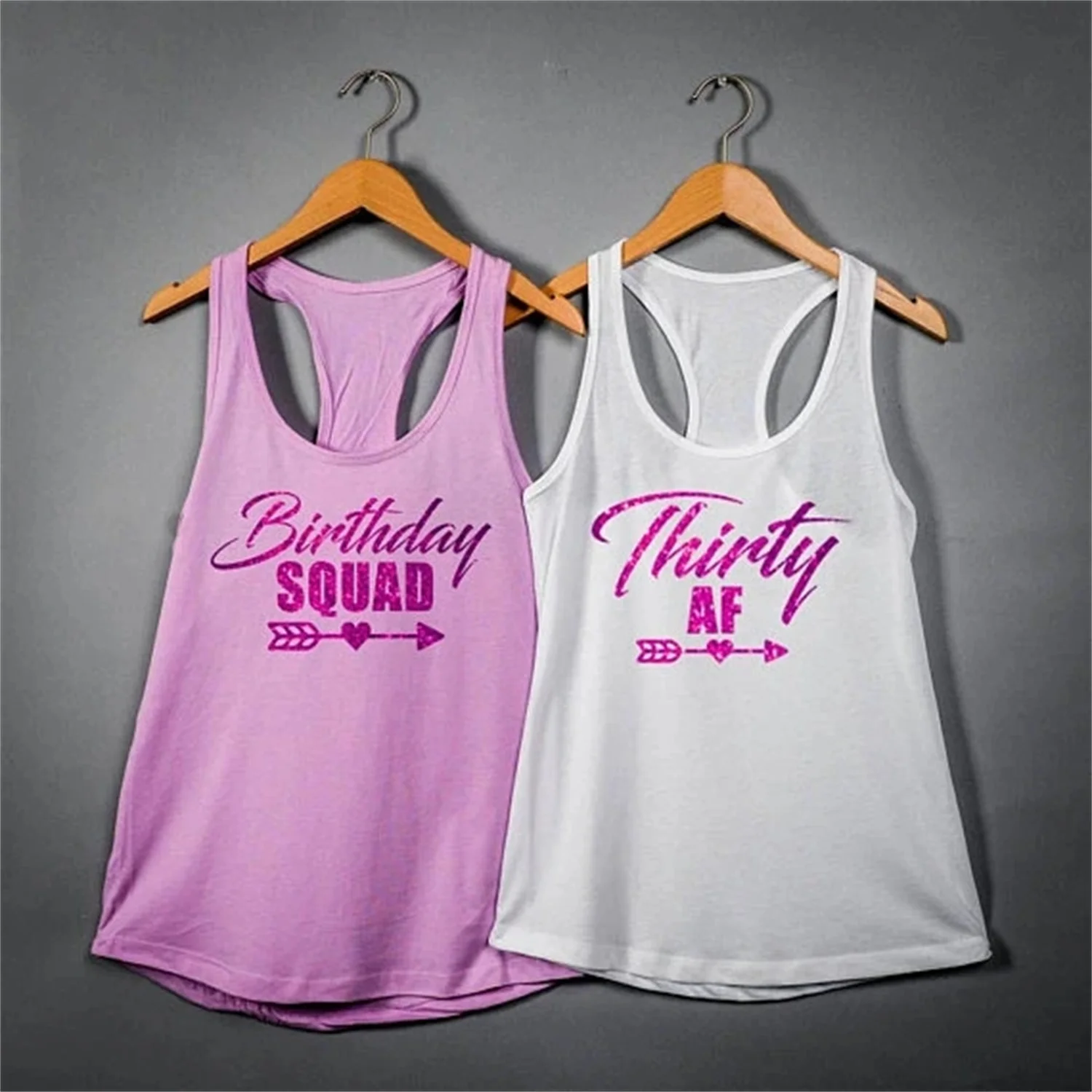 personalized Thirty AF 30TH birthday party Tank tops tees bridal shower Thirtieth t Shirts favors