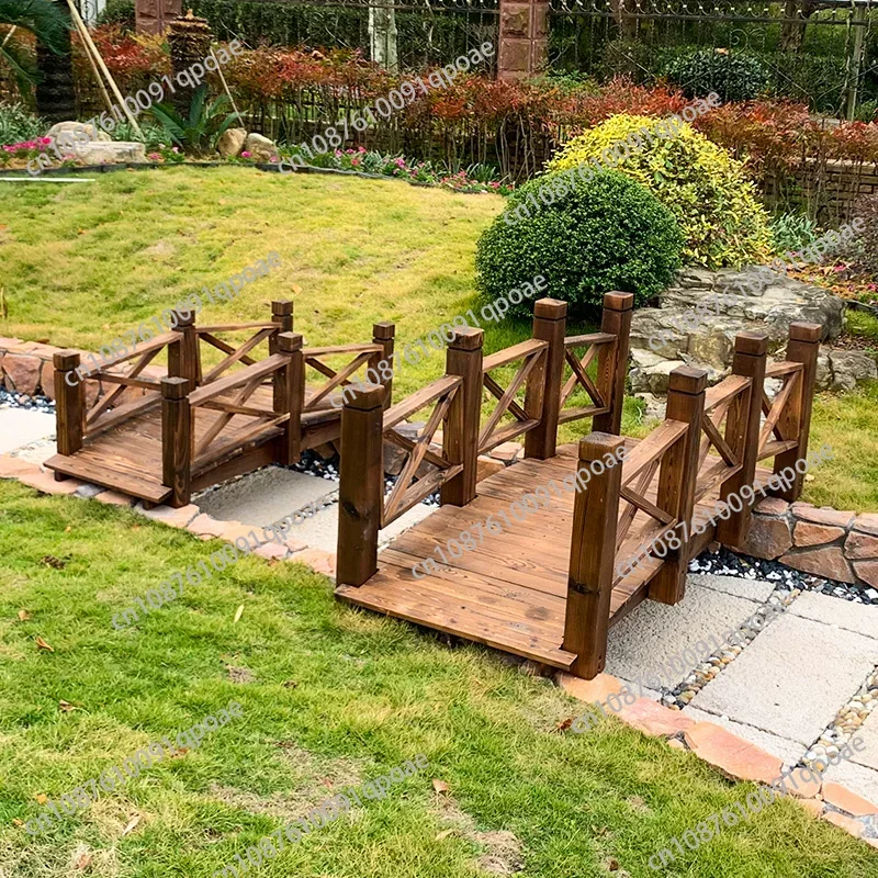 Pedestrian Overpass Wooden Garden Bridge for Landscaping & Decking