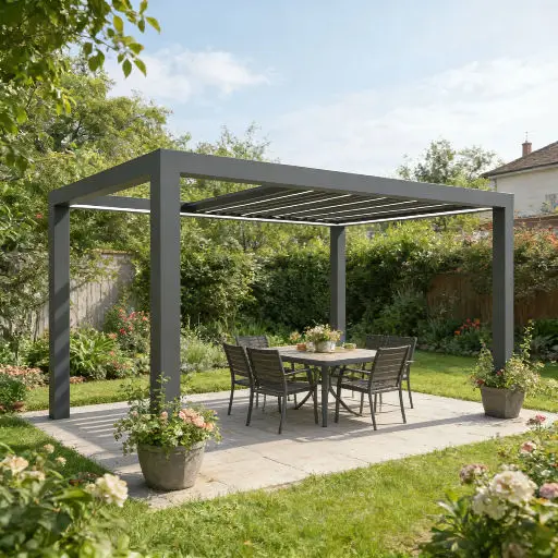 Fashion Large Size Outdoor Pavilion High Quality Durable Aluminum Alloy Pergola Affordable Easy To Install Sunshade Gazebo