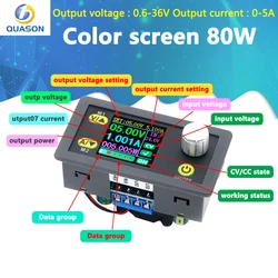 WZ3605E DC DC Buck Boost dönüştürücü CC CV 36V 5A güç modülü ayarlanabilir düzenlenmiş laboratuvar güç kaynağı voltmetre ampermetre