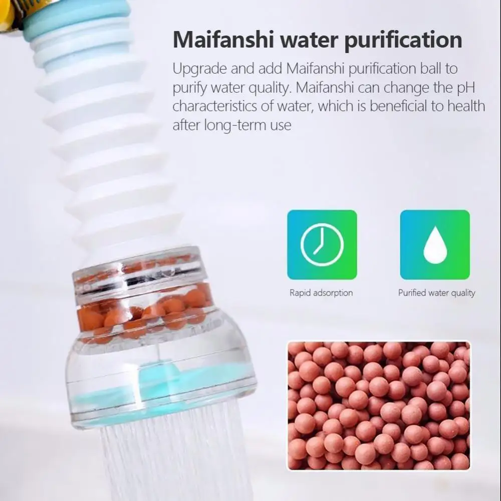 1PC Kitchen Filter Faucet 360 Adjustable Flexible Faucet Tap Extender Water Saving Sprayer Filter Diffuser Kitchen Accessories