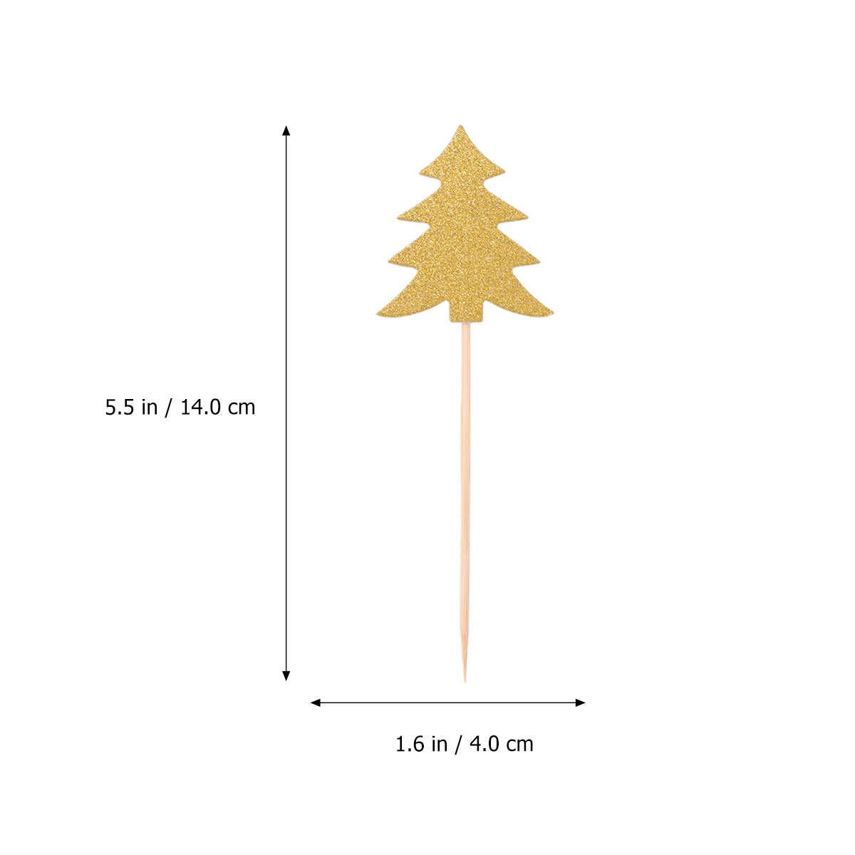 

50 Pcs Christmas Tree Cake Picks Paper Material Creative Design Dessert Topper Safe for Cakes Standing Out Perfect