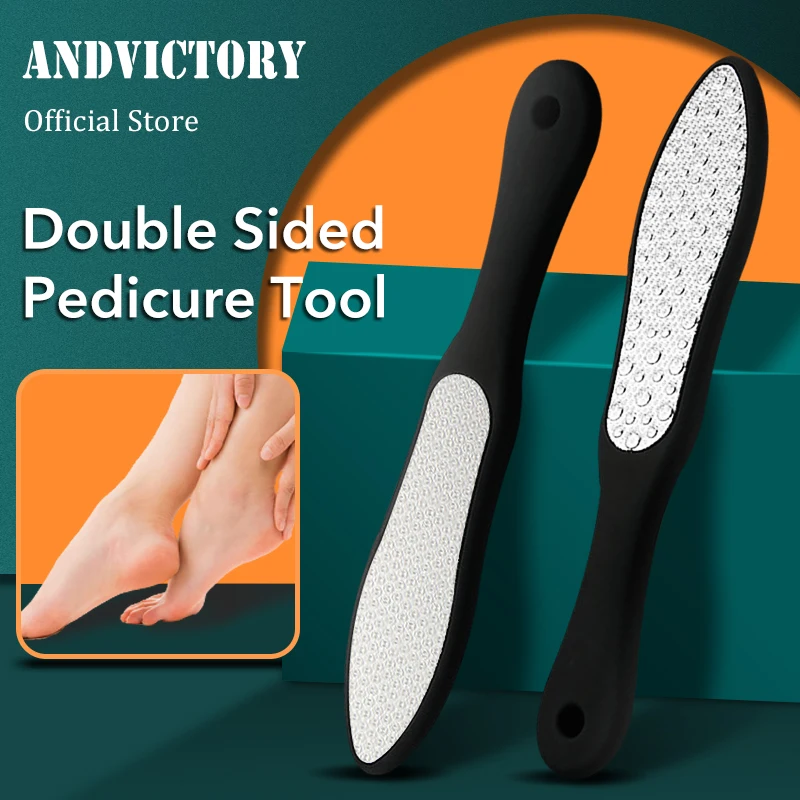 1Pcs Double Sided Pedicure Tool Professional Foot File Callus Remover Rasp Scrubber For Dead Skin Heel Used on Wet and Dry Feet