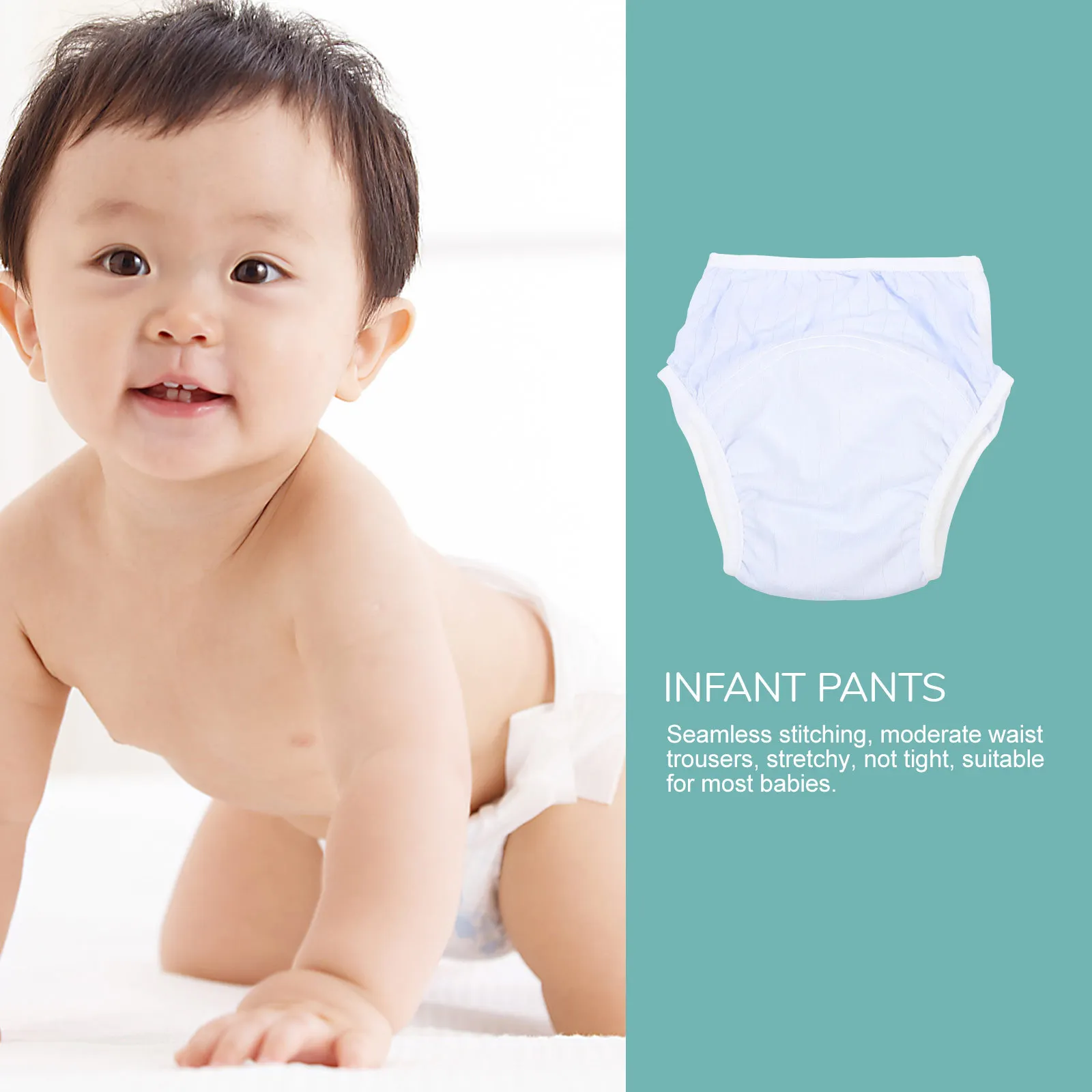 

Дышащие тренировочные штаны, удобное нижнее белье для приучения к горшку для малышей, герметичное нижнее белье с эластичной резинкой на талии для младенцев