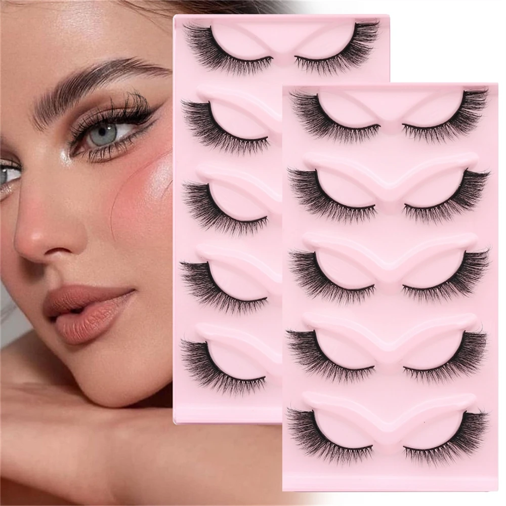Punte per ciglia ispessite 3D stile Fox Ciglia sintetiche monopezzo che durano e migliorano le ciglia sintetiche