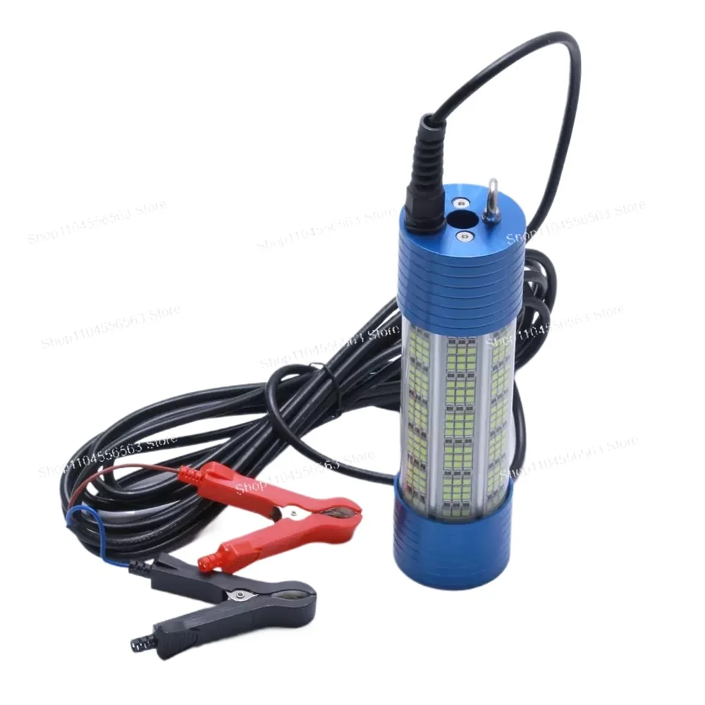 150W 300W DC12V 水中集魚灯、緑白潜水型ハイパワーLED誘引ランプ（餌探知機能付き）