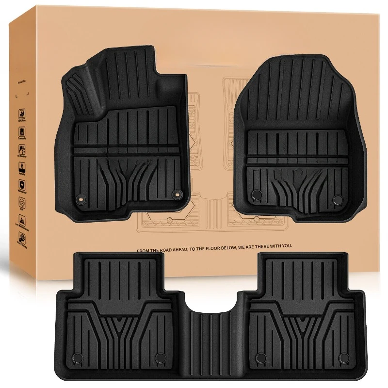 

All Weather Floor Mats For 2017 2018 2019 2020 2021 2022 Honda CR-V CRV Full Set Liners 3PCS Black United States